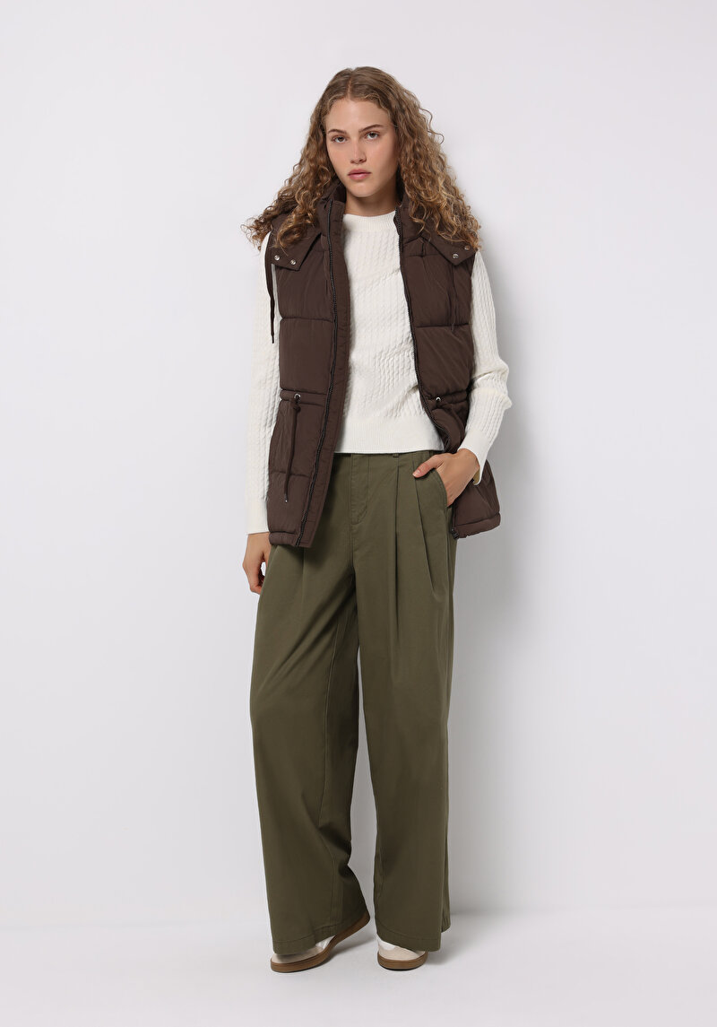 Afișați detalii pentru Vesta De Dama Maro Regular Fit  Cl1075667