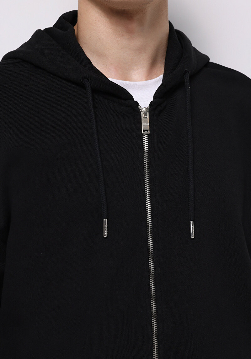 Imagine a Hanorac / Bluza De Barbati Negru Oversize Fit Cl1075851