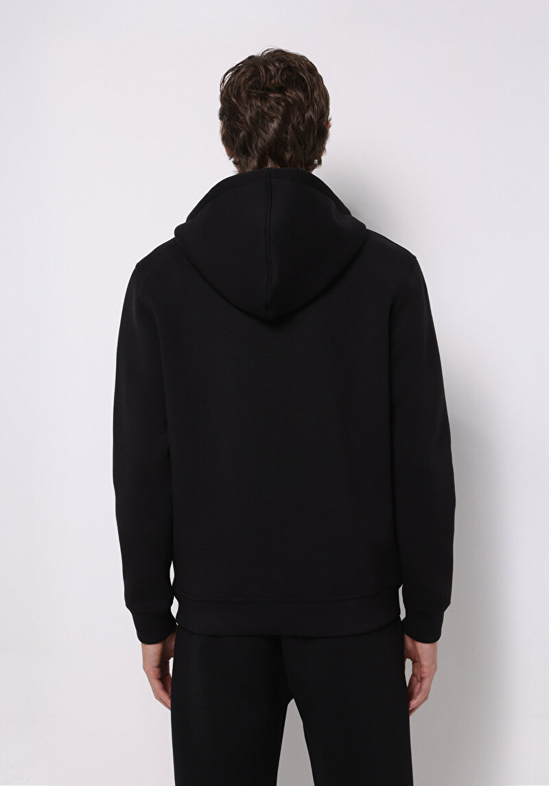 Afișați detalii pentru Hanorac / Bluza De Barbati Negru Regular Fit  Cl1075913