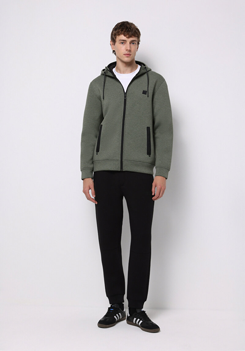 Imagine a Hanorac / Bluza De Barbati Verde Regular Fit Cl1075913