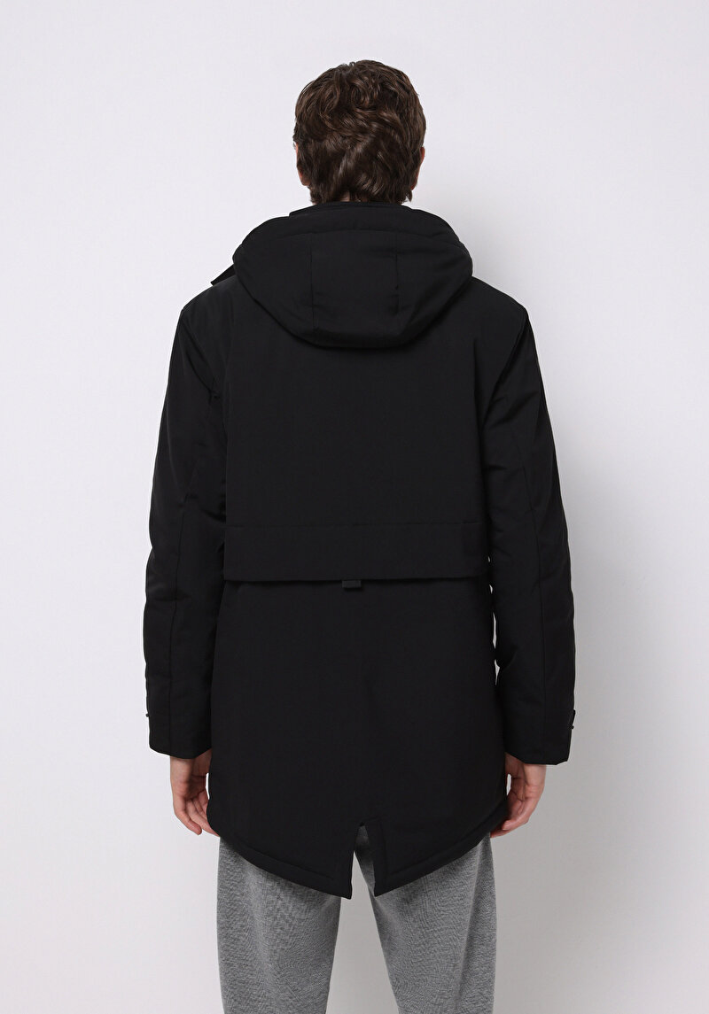 Afișați detalii pentru Palton De Barbati Negru Regular Fit  Cl1076722