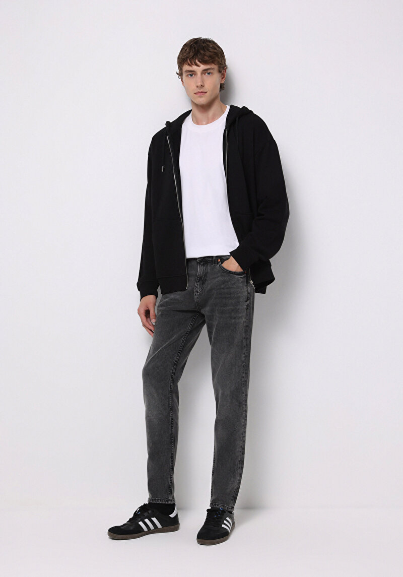 Imagine a Pantaloni De Barbati Negru Regular Fit 067 Jack Cl1076836