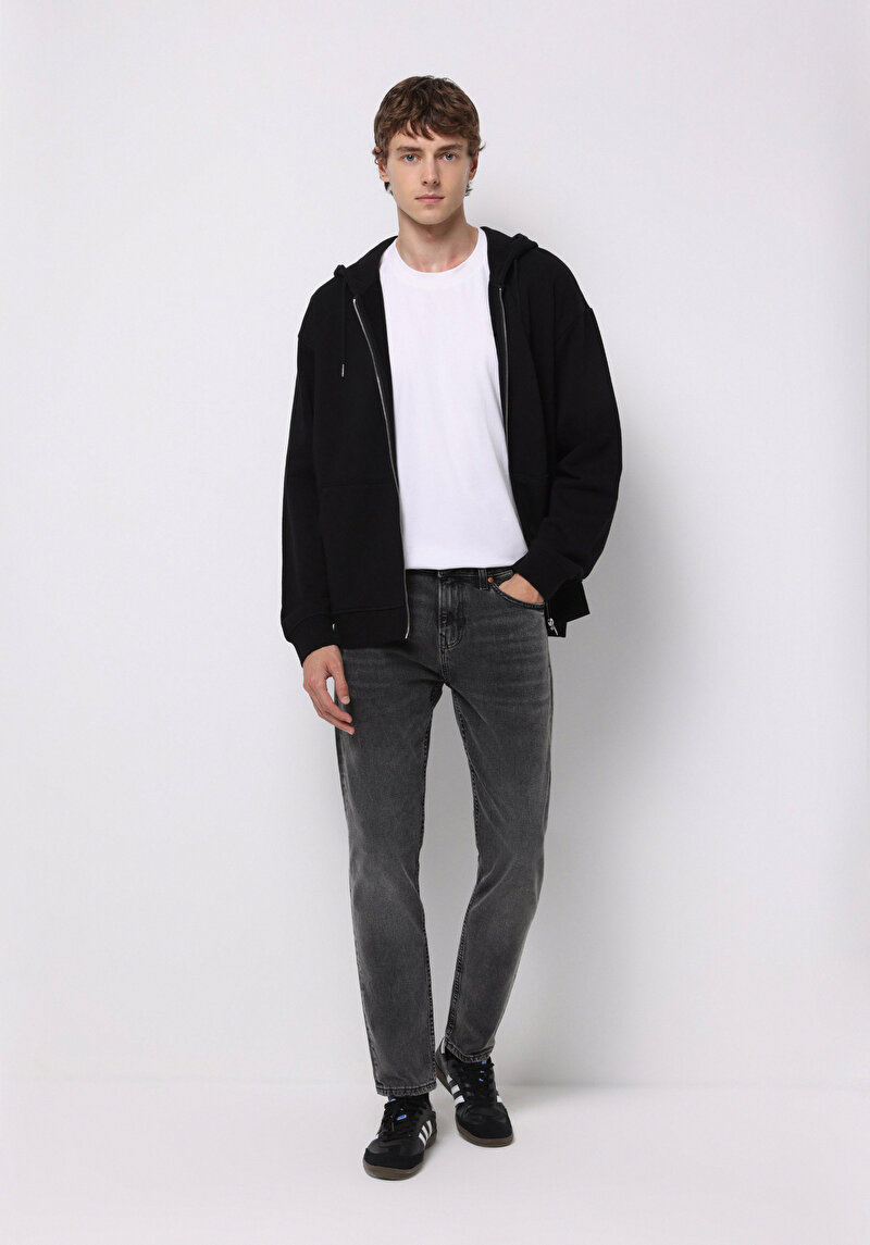 Imagine a Pantaloni De Barbati Negru Regular Fit 067 Jack Cl1076836