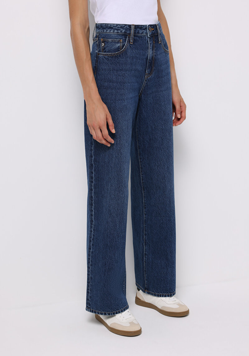 Afișați detalii pentru Pantaloni De Dama Albastru Inchis Regular Fit 970 Berry Cl1076568