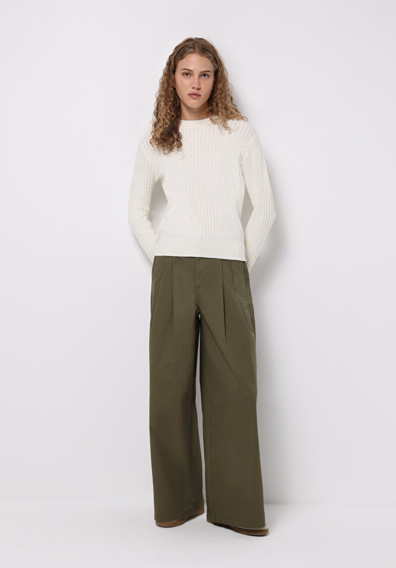 Imagine a Pulover De Dama Alb Regular Fit Cl1076610