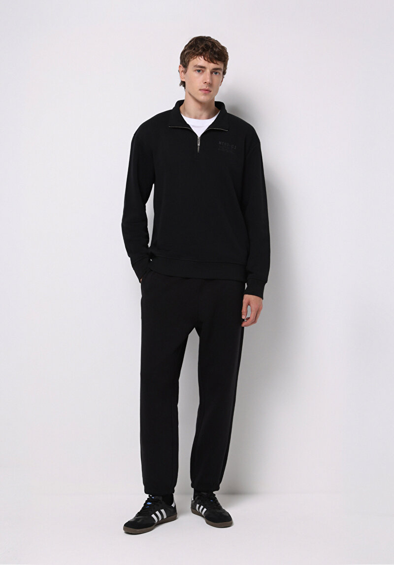 Imagine a Hanorac / Bluza De Barbati Negru Comfort Fit Cl1077098