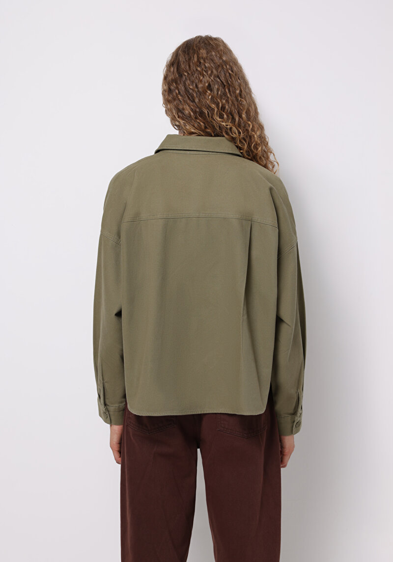 Afișați detalii pentru Camasa Cu Maneca Lunga De Dama Kaki Relax Fit  Cl1076671