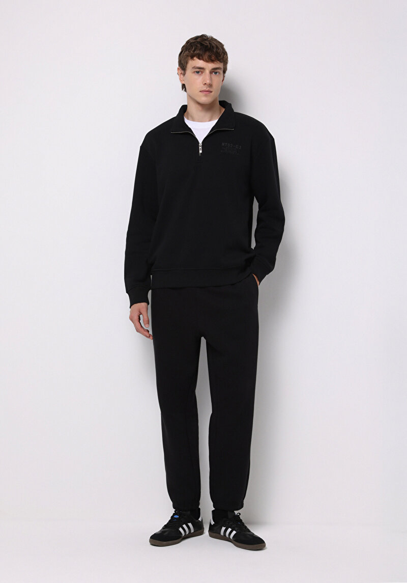 Imagine a Pantaloni De Trening De Barbati Negru Loose Fit  Cl1077101