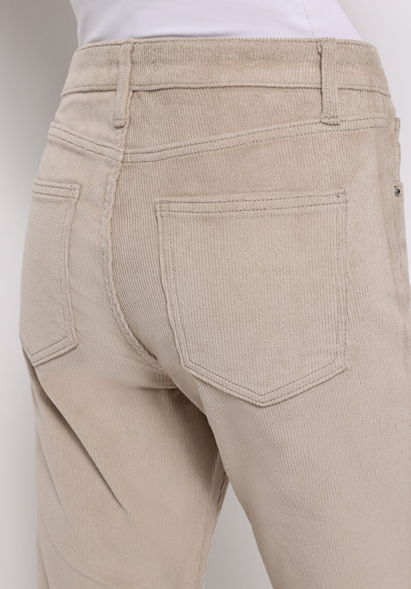 Afișați detalii pentru Pantaloni De Dama Bej Monica Fit  Cl1076888