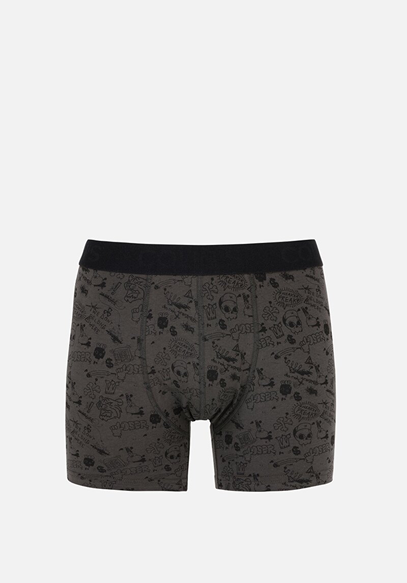 Imagine a Boxer Antracit Pentru Bărbați Modern Fit