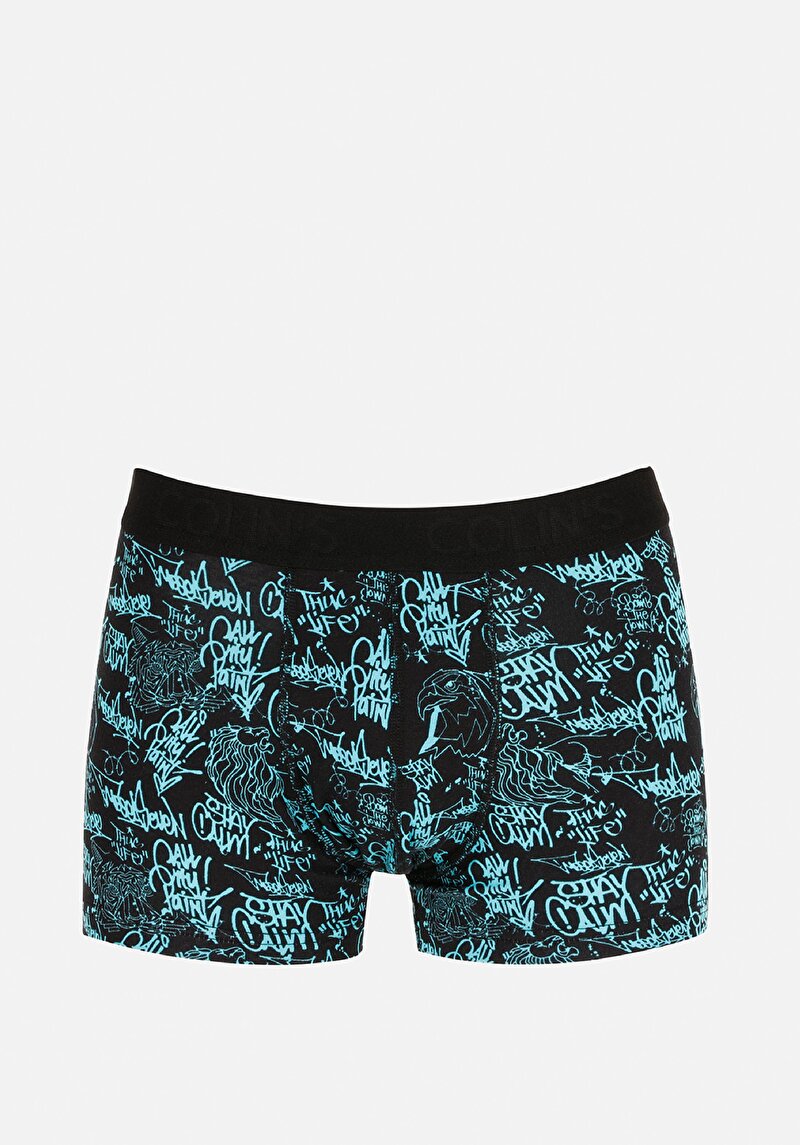 Imagine a Boxer Negru Pentru Bărbați Modern Fit