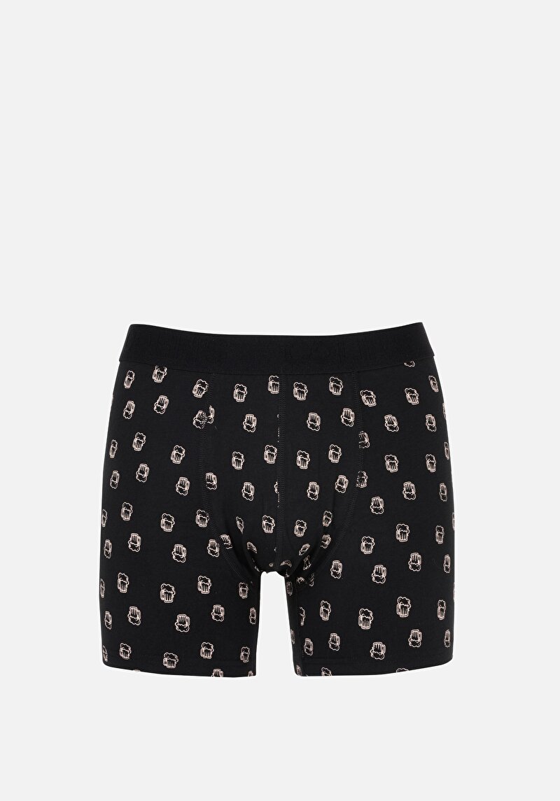 Imagine a Boxer Negru Pentru Bărbați Modern Fit