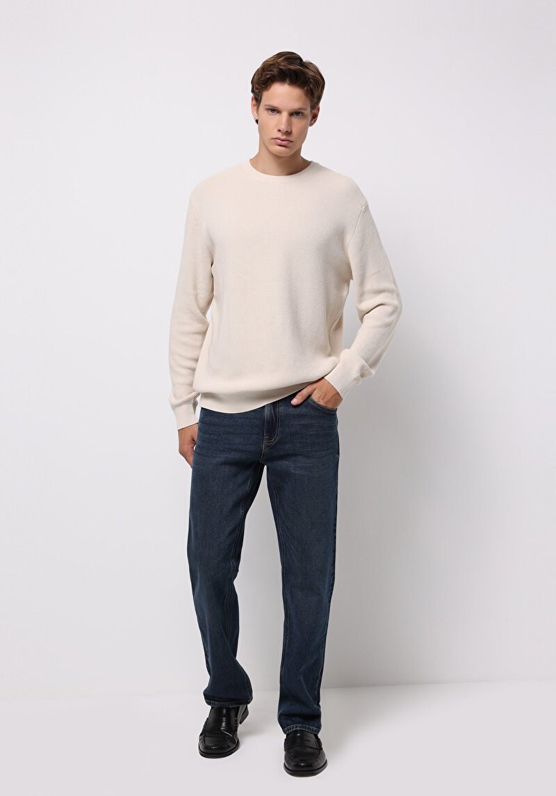 Imagine a Pulover De Barbati Ecru Regular Fit Cl1075647