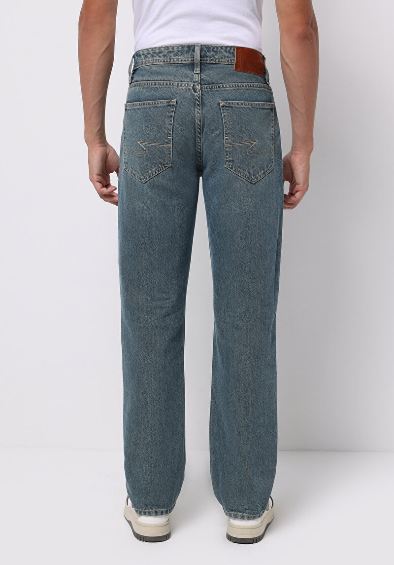 Afișați detalii pentru Pantaloni De Barbati Albastru Regular Fit 045 David Cl1076007