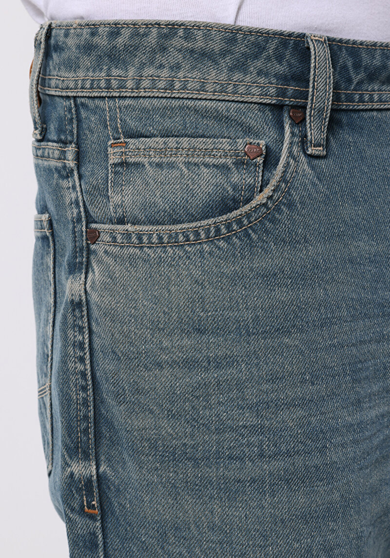 Afișați detalii pentru Pantaloni De Barbati Albastru Regular Fit 045 David Cl1076007