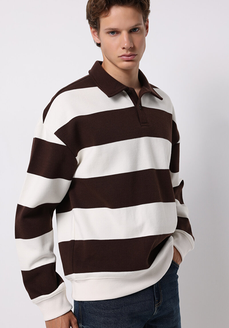 Afișați detalii pentru Hanorac / Bluza De Barbati Maro Comfort Fit  Cl1076266