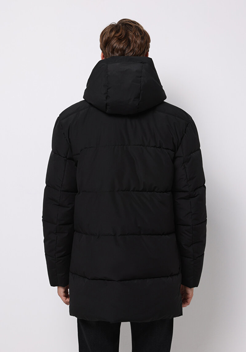 Imagine a Palton De Barbati Negru Regular Fit Cl1076393