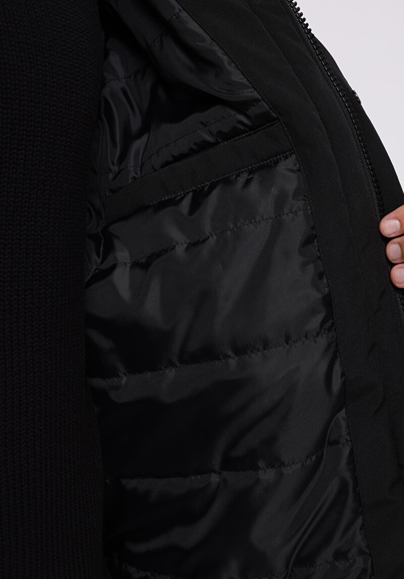 Afișați detalii pentru Palton De Barbati Negru Regular Fit  Cl1076546