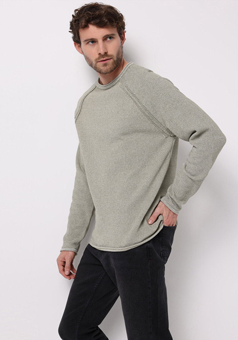 Imagine a Pulover De Barbati Verde Regular Fit  Cl1076862