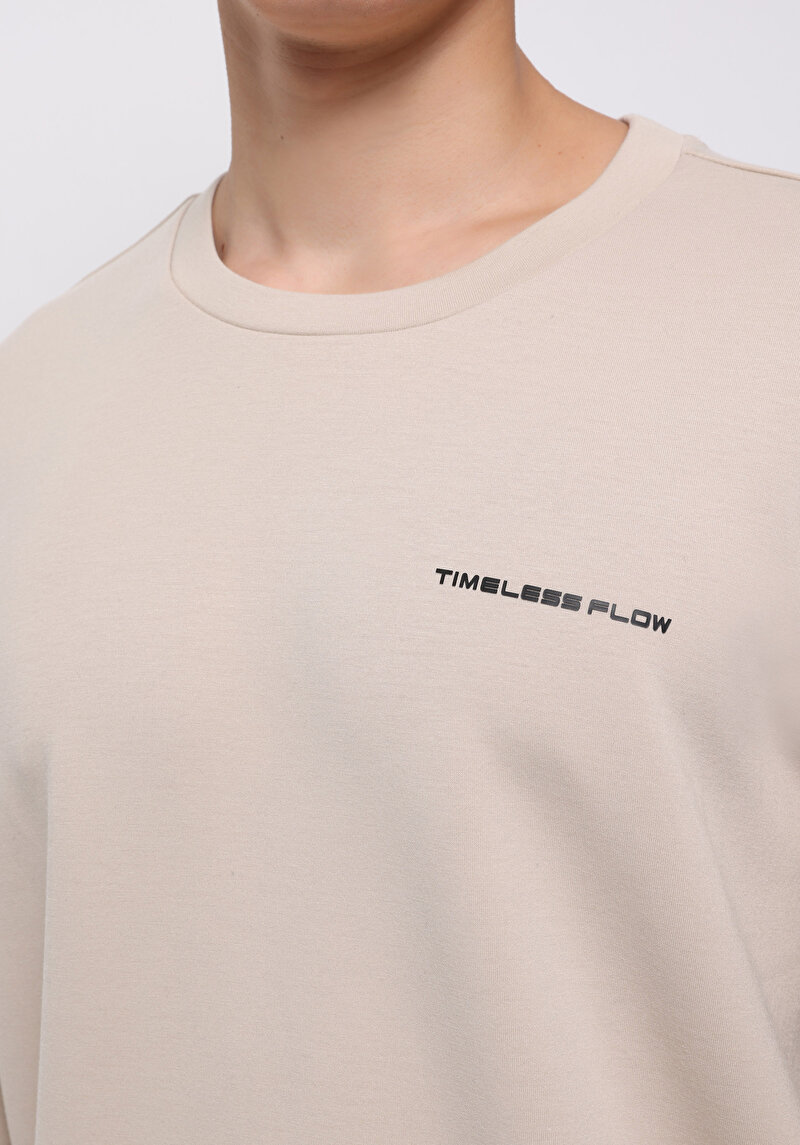 Imagine a Hanorac / Bluza De Barbati Bej Regular Fit Cl1077180