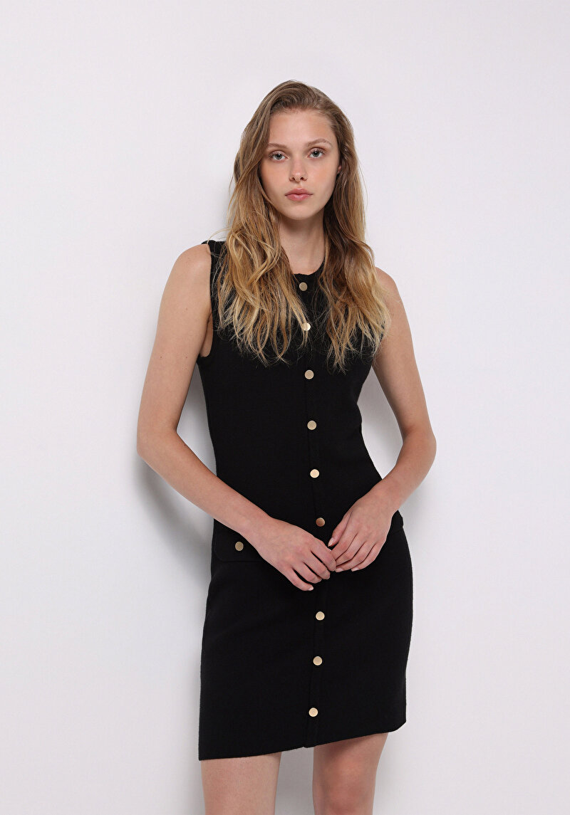 Afișați detalii pentru Rochie De Dama Negru Regular Fit  Cl1075506