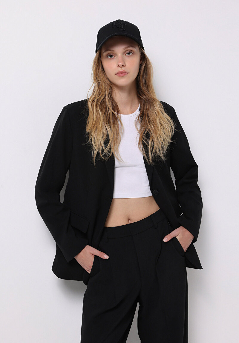 Imagine a Jacheta De Dama Negru Regular Fit  Cl1075565