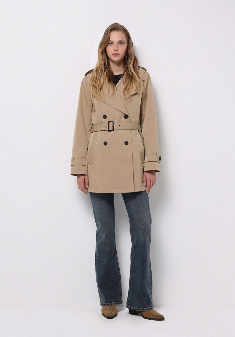 Afișați detalii pentru Jacheta De Dama Bej Regular Fit  Cl1075672