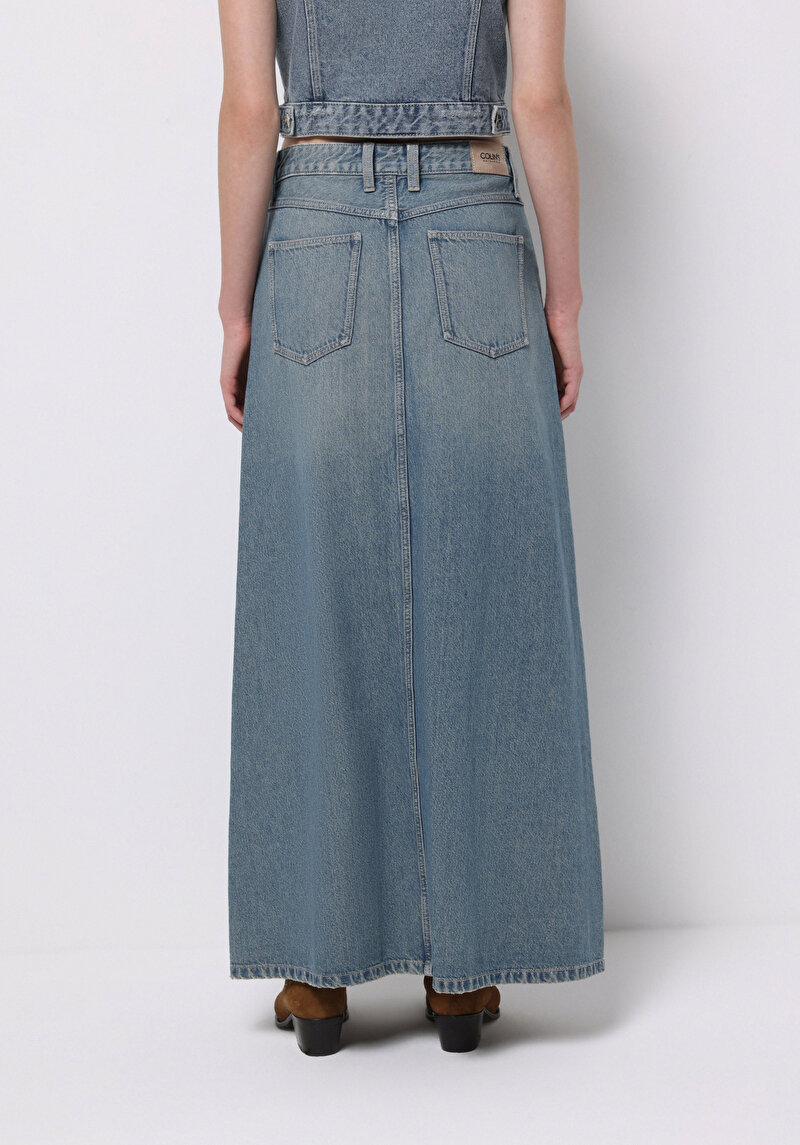 Imagine a Fusta De Dama Albastru Regular Fit Cl1076013