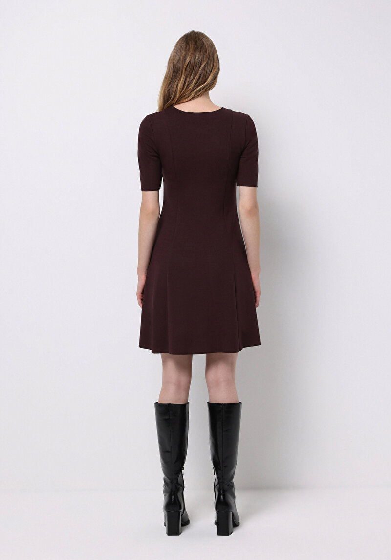 Imagine a Rochie De Dama Bordo Slim Fit Cl1076380