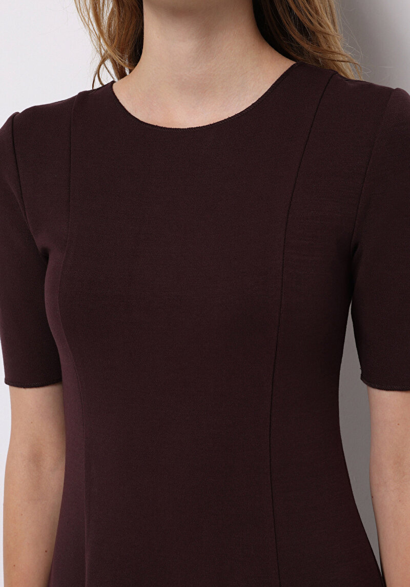 Imagine a Rochie De Dama Bordo Slim Fit Cl1076380