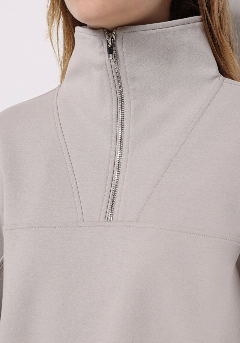 Afișați detalii pentru Hanorac / Bluza De Dama Alb Regular Fit  Cl1076443