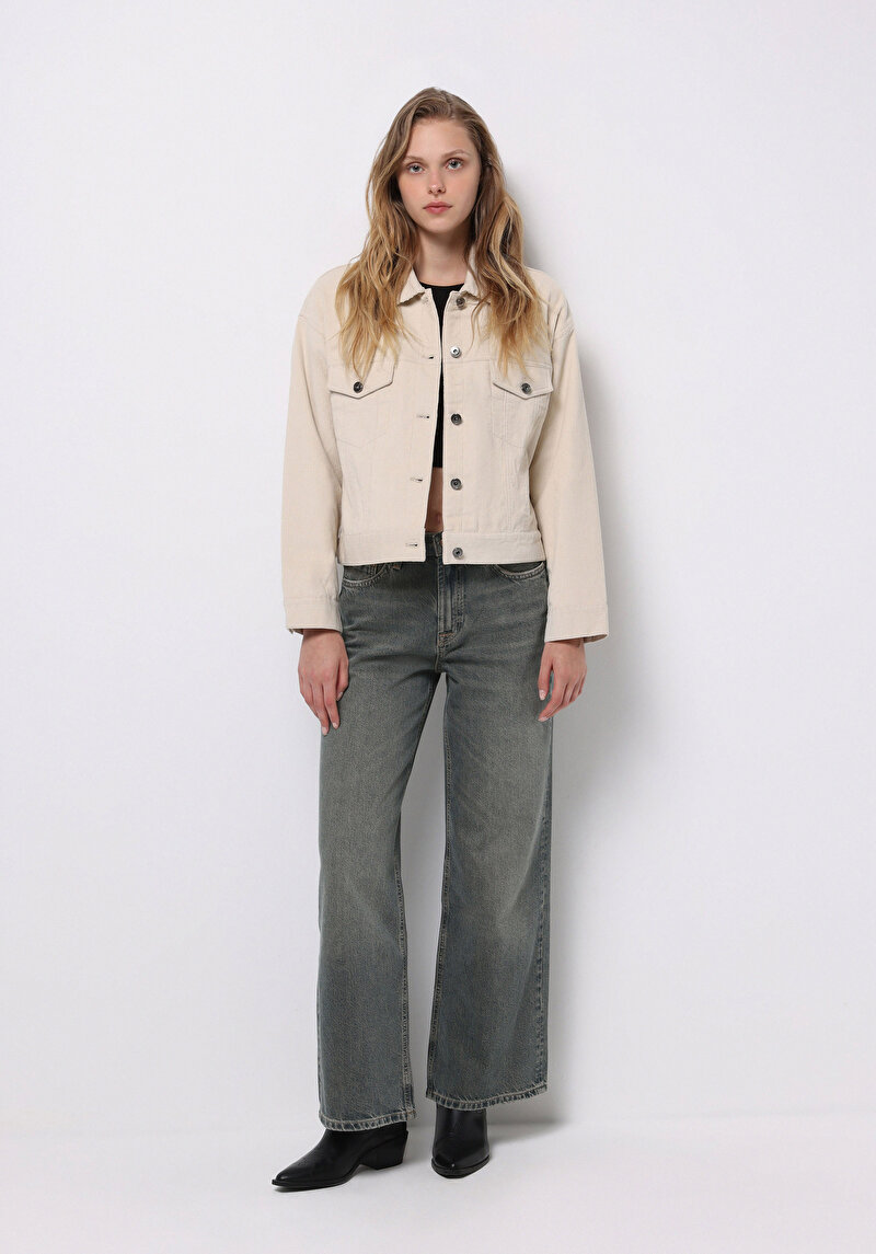 Imagine a Jacheta De Dama Ecru Regular Fit Cl1076462