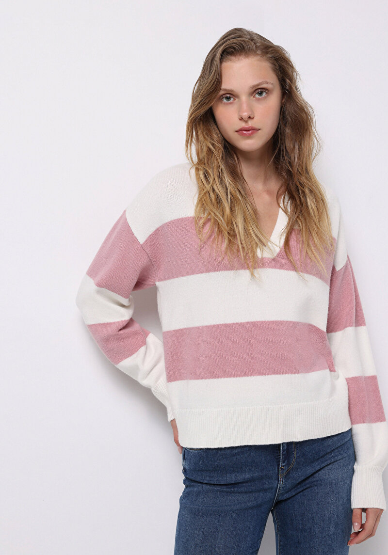 Imagine a Pulover De Dama Roz Regular Fit  Cl1076604