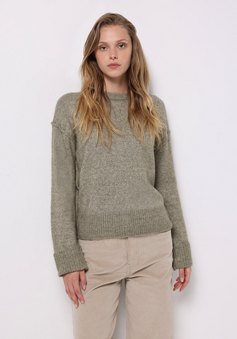 Imagine a Pulover De Dama Verde Regular Fit  Cl1076879