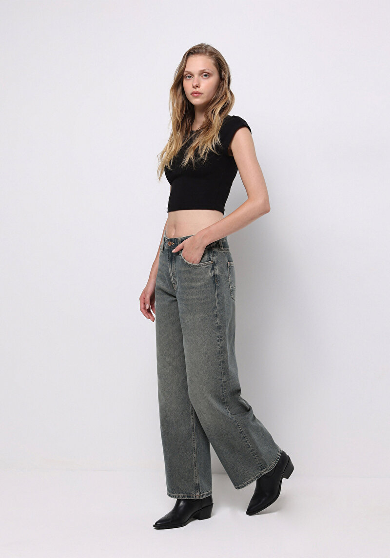 Imagine a Pantaloni De Dama Albastru Regular Fit 970 Berry Cl1076891