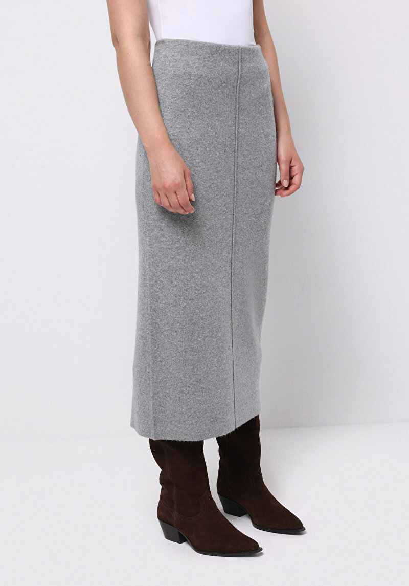 Imagine a Fusta De Dama Gri Slim Fit Cl1075202