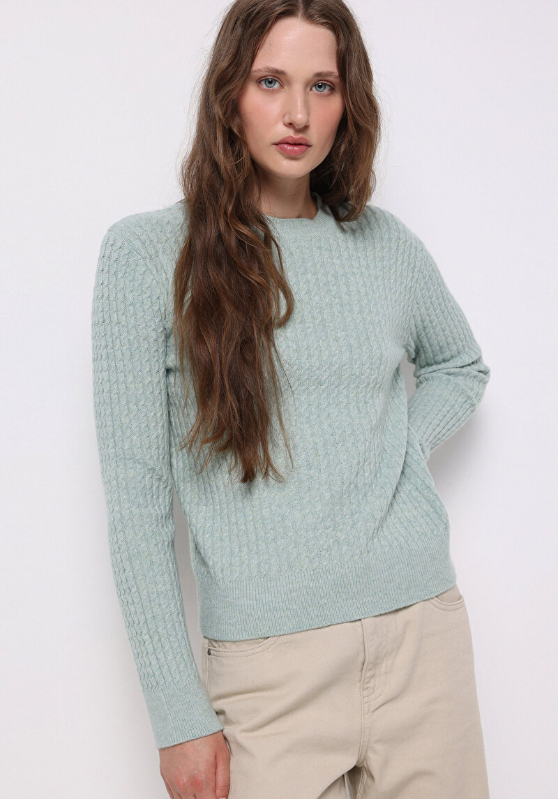 Imagine a Pulover De Dama Verde Regular Fit  Cl1076610