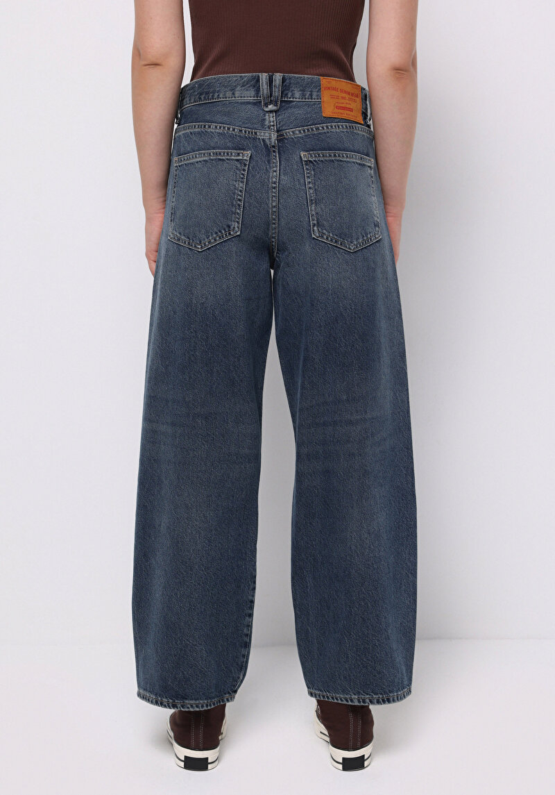 Imagine a Pantaloni De Dama Albastru Loose Fit Cl1076780