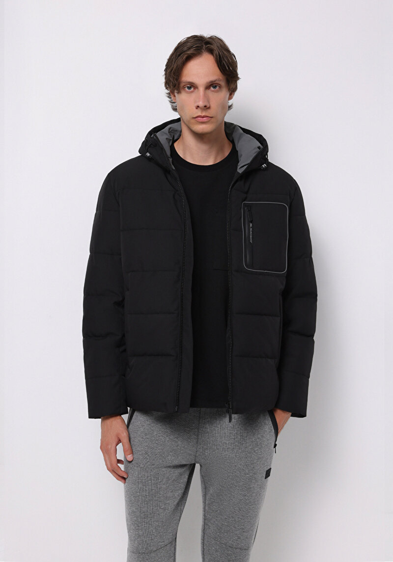 Imagine a Jacheta De Barbati Negru Regular Fit Cl1070919