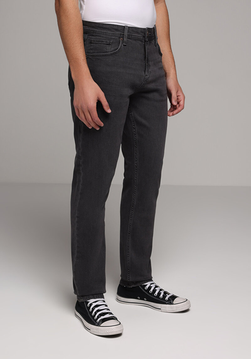 Imagine a Pantaloni De Barbati Negru Regular Fit 067 Jack Cl1073054