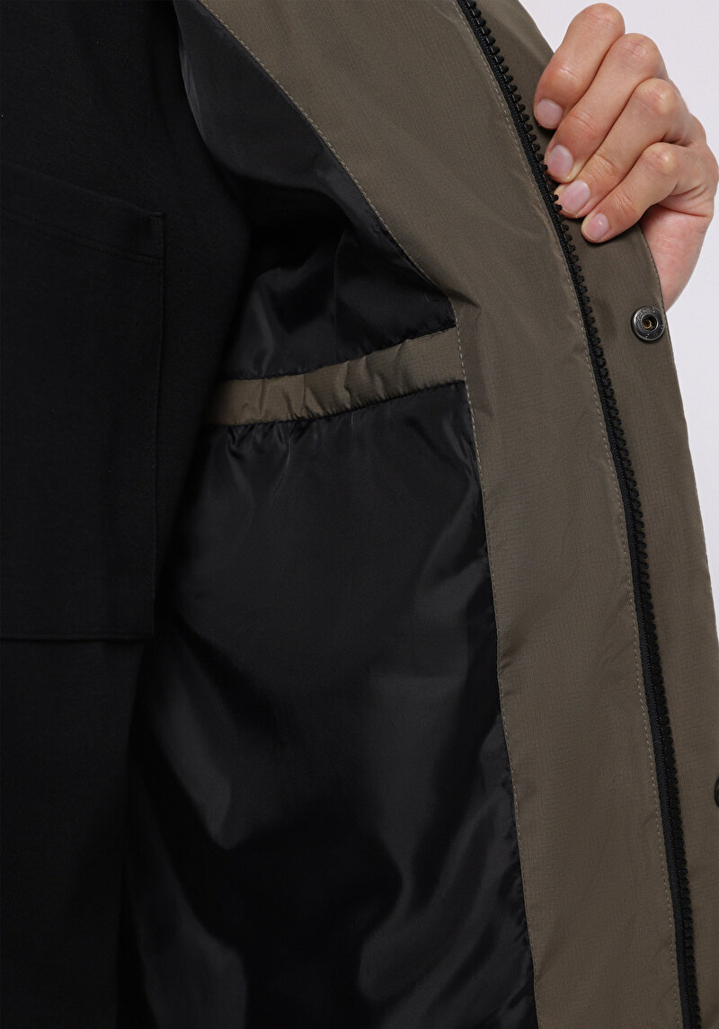 Afișați detalii pentru Palton De Barbati Verde Regular Fit  Cl1076393