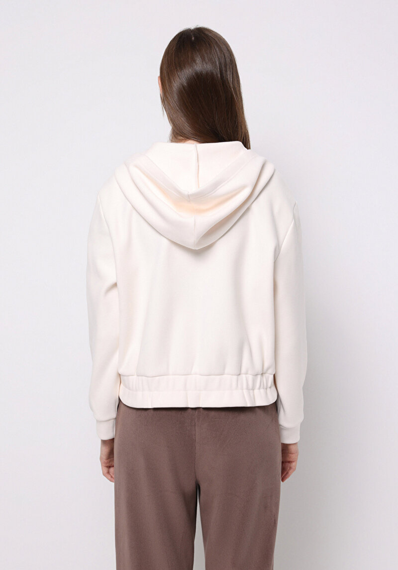 Afișați detalii pentru Hanorac / Bluza De Dama Alb Regular Fit  Cl1076075