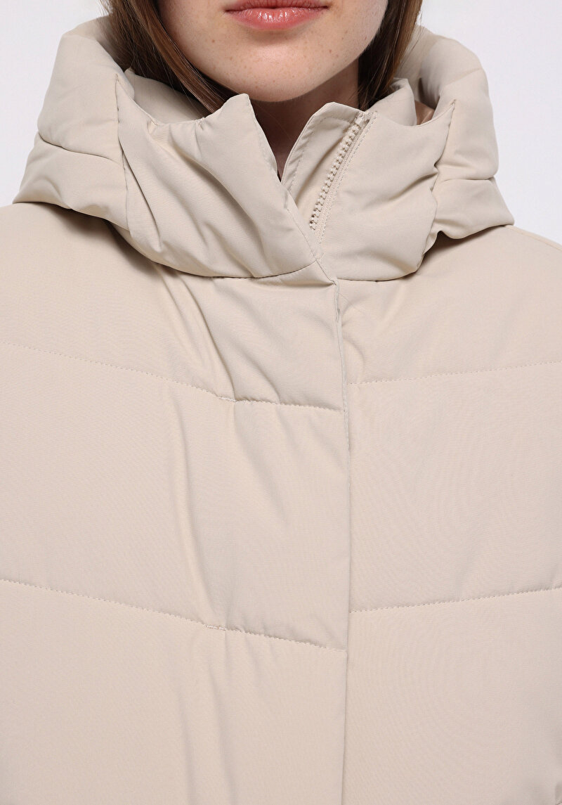 Afișați detalii pentru Palton De Dama Ecru Regular Fit  Cl1076410