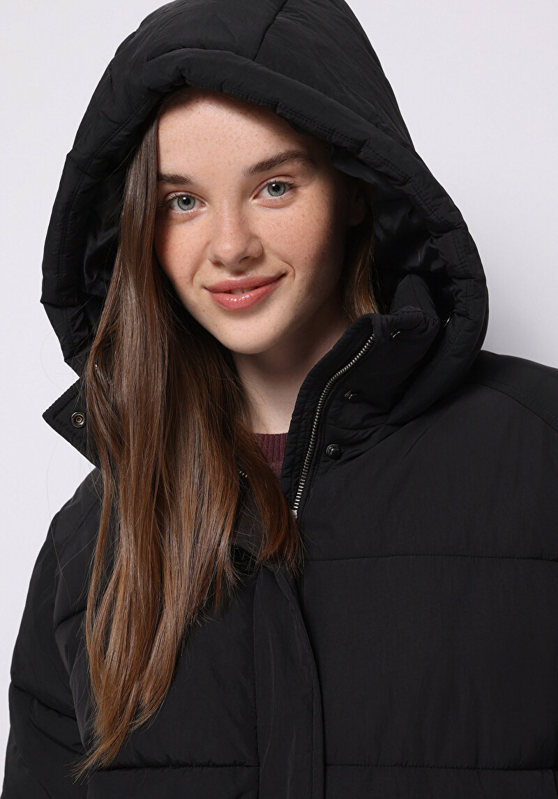 Imagine a Palton De Dama Negru Regular Fit Cl1076413