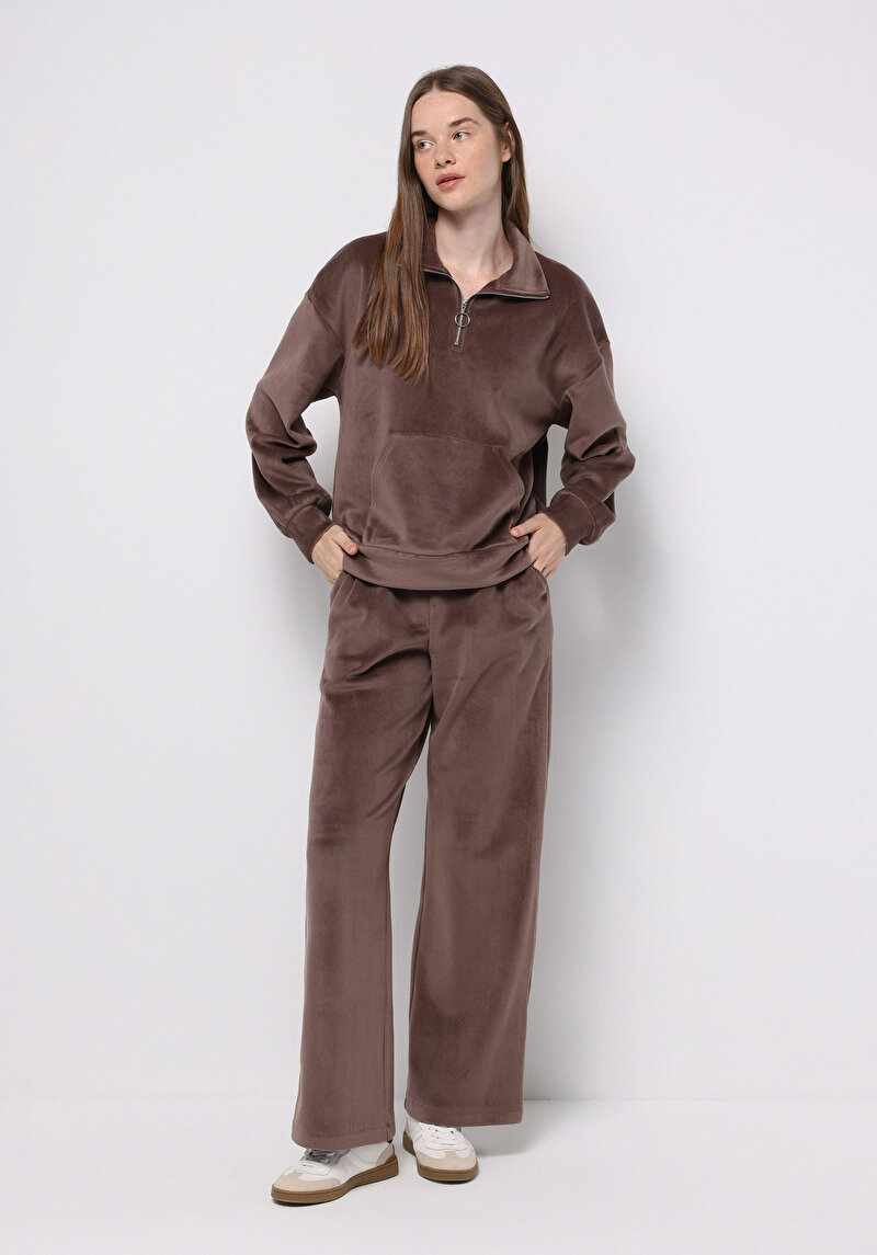 Imagine a Hanorac / Bluza De Dama Maro Regular Fit Cl1076586