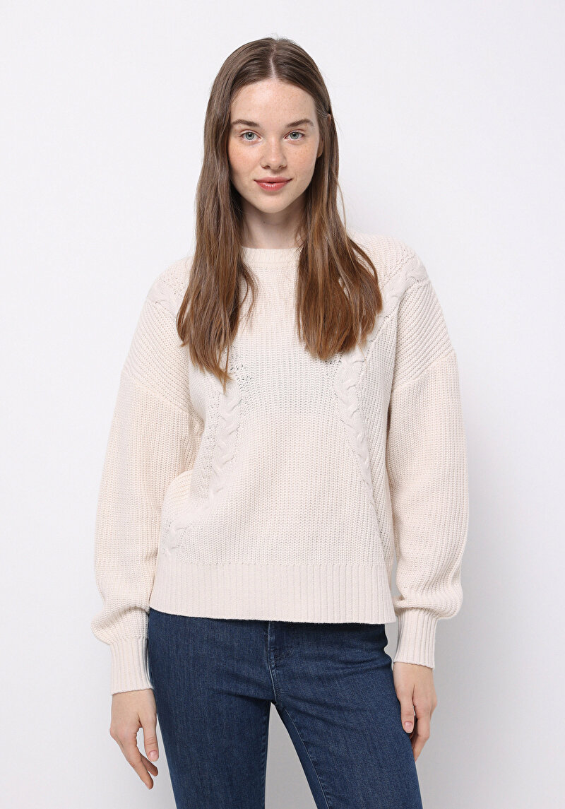 Imagine a Pulover De Dama Ecru Regular Fit  Cl1076634