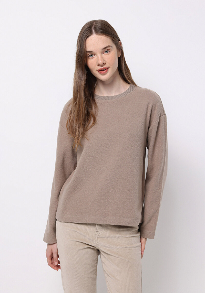 Imagine a Pulover De Dama Bej Regular Fit Cl1076694