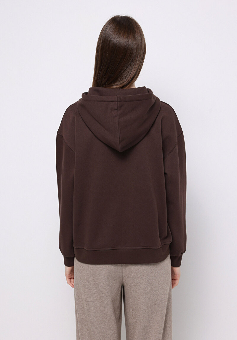 Afișați detalii pentru Hanorac / Bluza De Dama Maro Regular Fit  Cl1077081