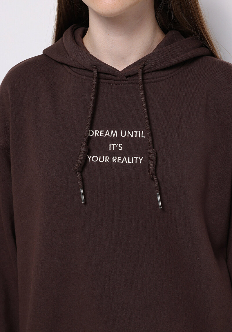 Imagine a Hanorac / Bluza De Dama Maro Regular Fit Cl1077081