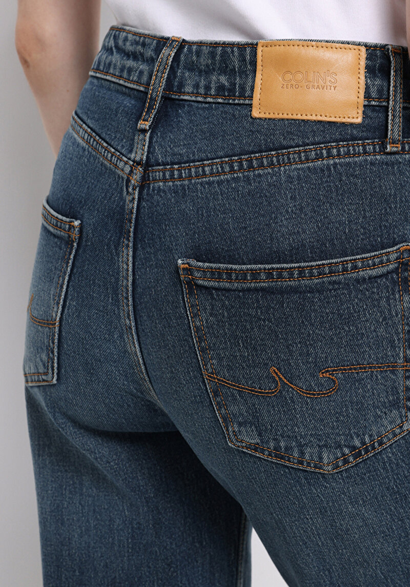 Afișați detalii pentru Pantaloni De Dama Albastru Straight Fit 884 Lauren Cl1077360